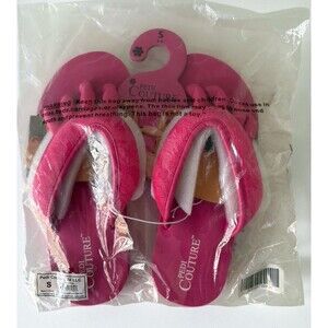 Pedi Couture Pedicure Sandals Built in Toe Separators Women’s Small Pink New!